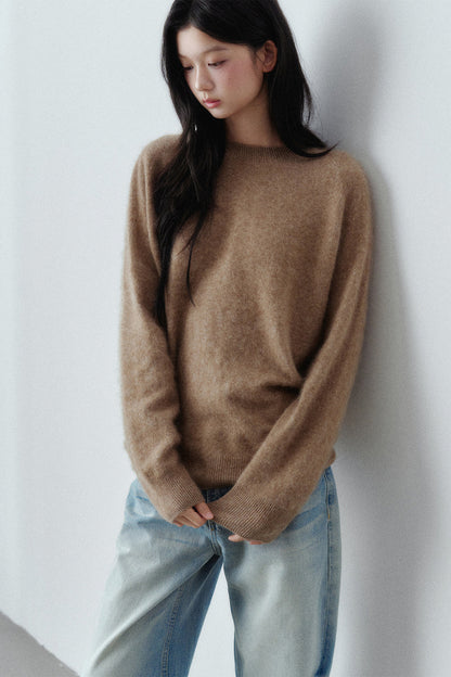 Brushed Cashmere Mulberry Silk Sweater