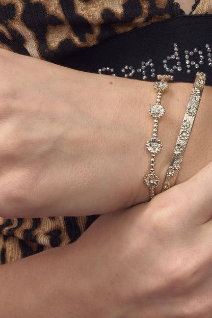 Daisy Beaded Bracelet