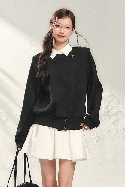 Autumn Cardigan and Pleated Skirt Set-Up
