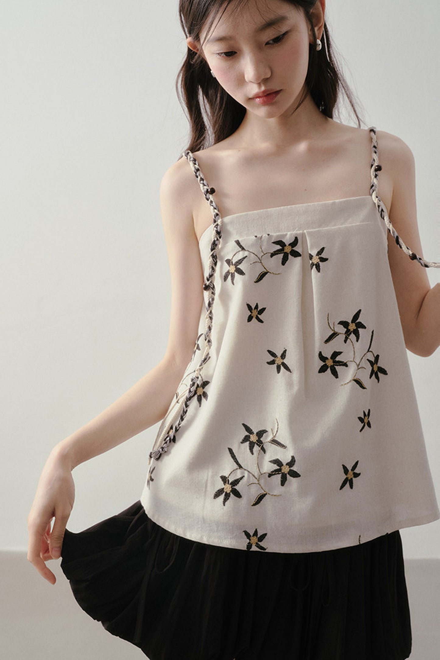 Embroidered Floral Camisole