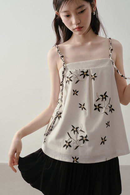 Embroidered Floral Camisole