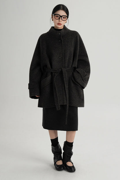 Mid-Length Double-Sided Wool Coat