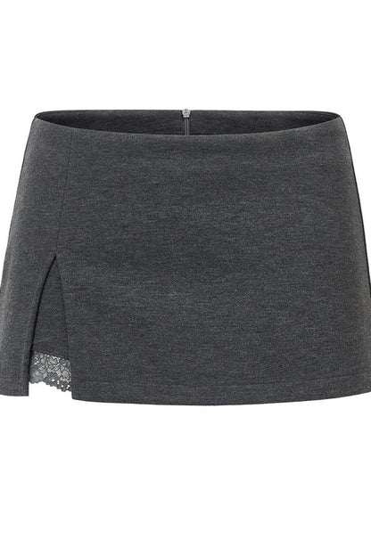 Lace Patchwork A-Line Skirt
