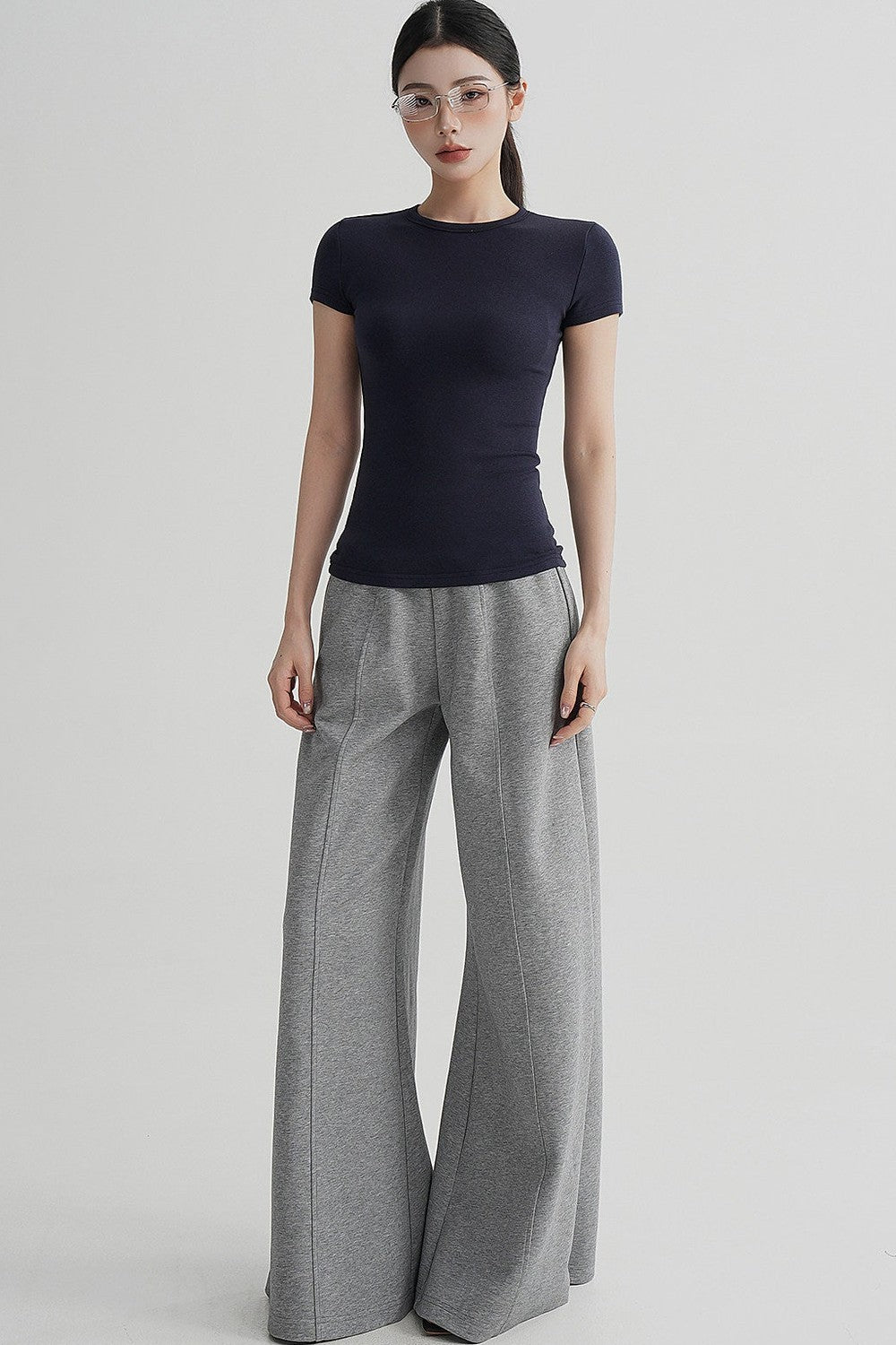 High-Waisted Flared Versatile Pants