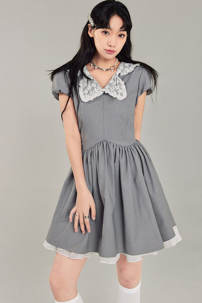 Bowknot Doll Collar Dress