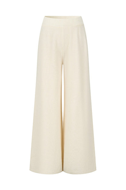Wool and Cashmere Blend Cardigan and Pants Set-Up
