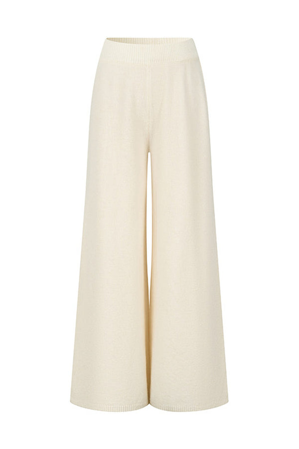 Wool and Cashmere Blend Cardigan and Pants Set-Up