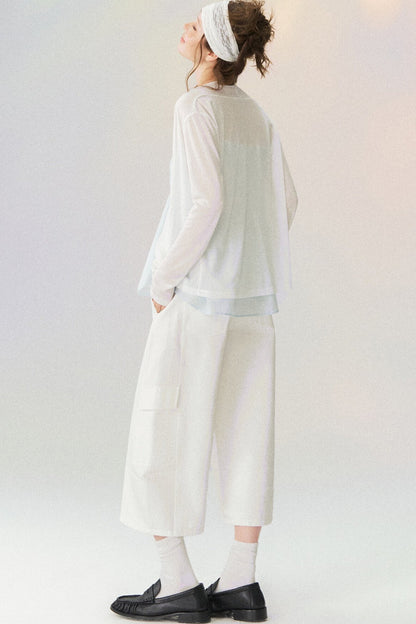 Cool Buttonless Long Sleeve Cardigan