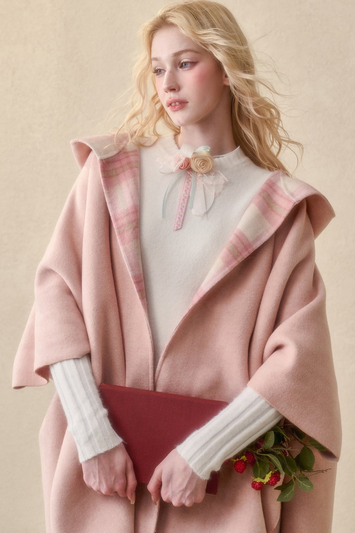 Reversible Wool Cape