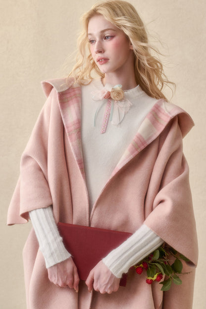 Reversible Wool Cape