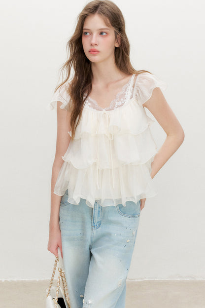 Ruffle Off-Shoulder Top