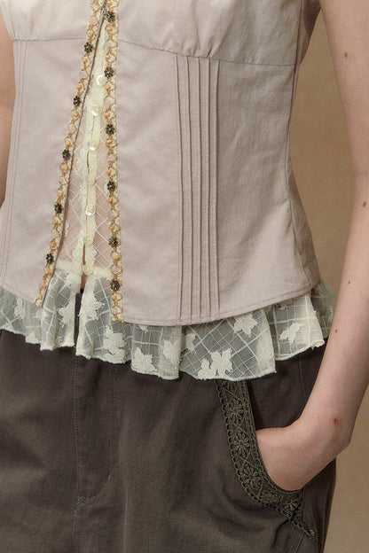 Half-Sugar Striped Blouse