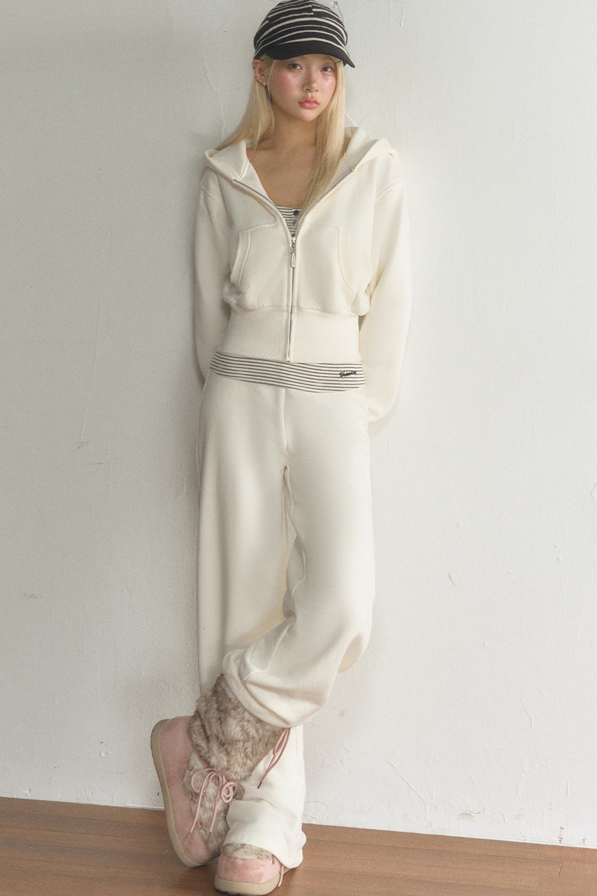 High-Waisted Loose Wide-Leg Straight-Leg Flared Pants