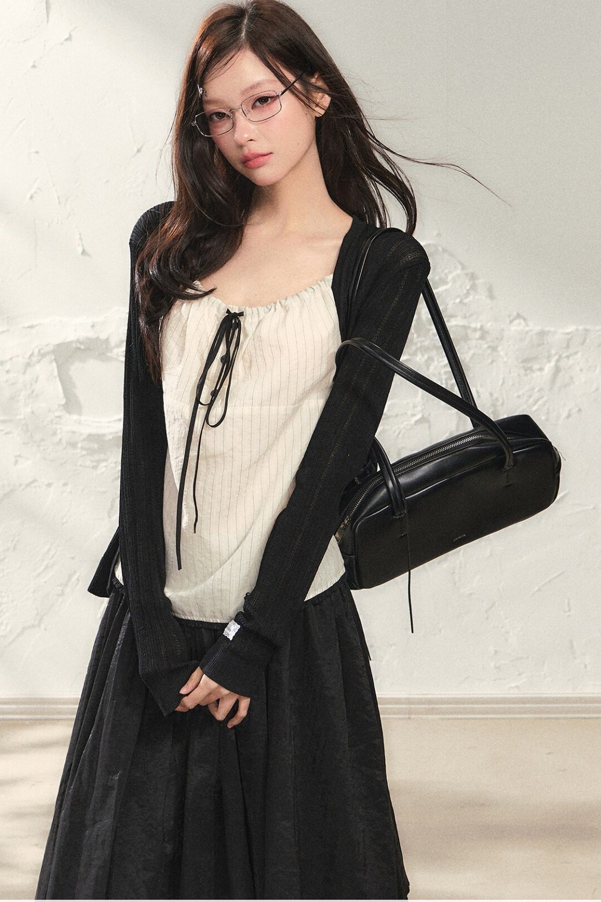 Striped Drawstring Camisole Top Set-Up