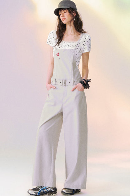 Relaxed Straight-Leg Overalls