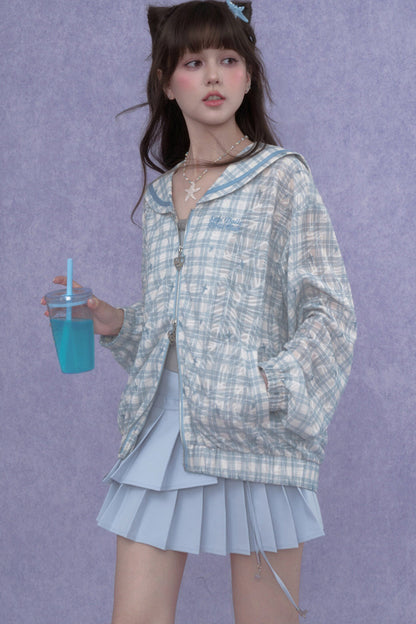 Two-Tone Pleated Skirt set-Up
