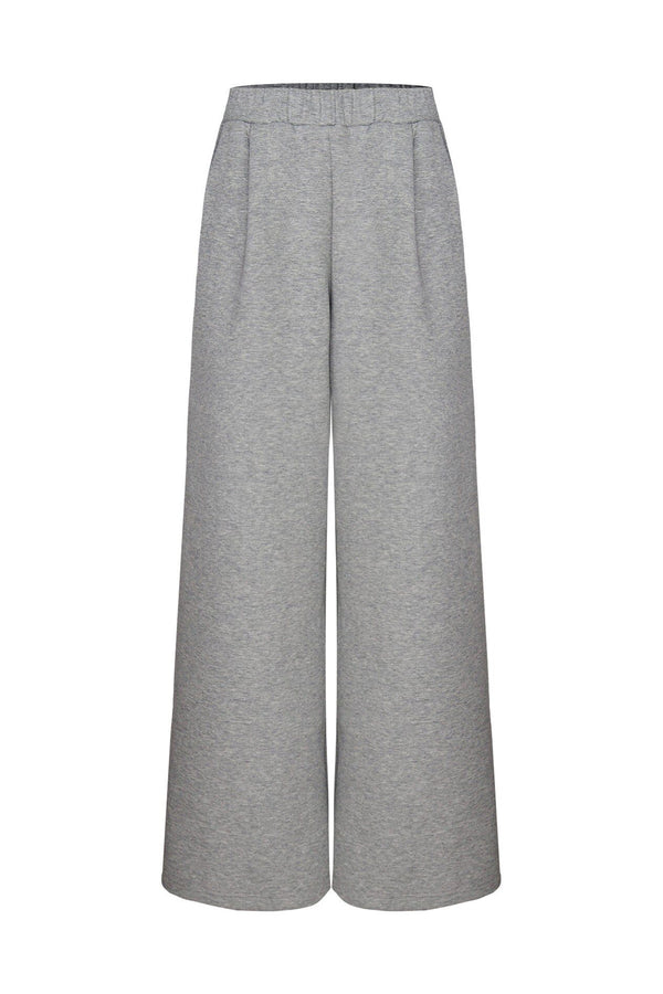 Gray Hooded Cardigan Jacket and Pants Set-Up