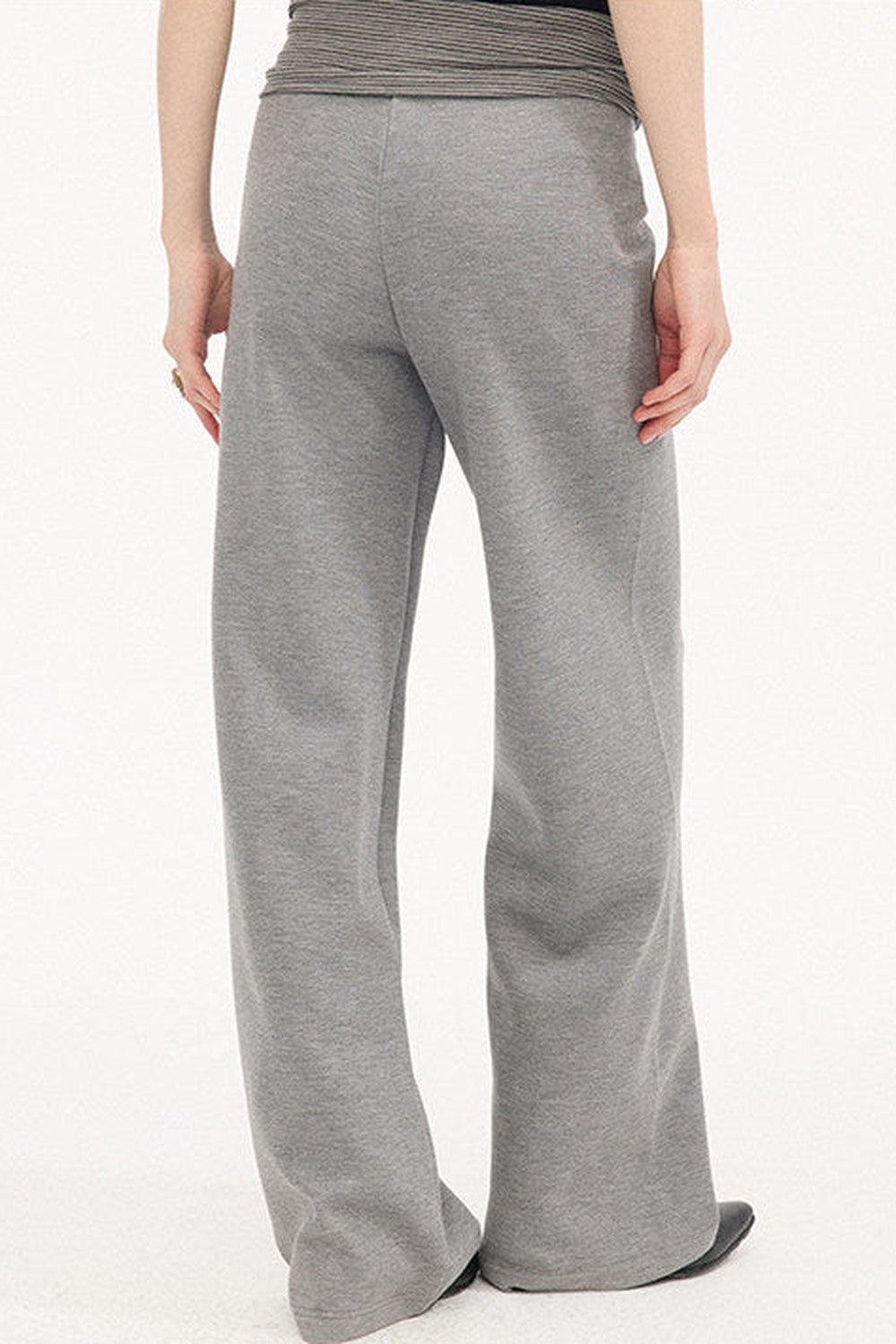 Pantalones casuales slim de cintura alta