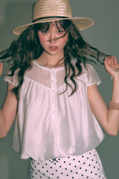 Round Neck Puffy Top