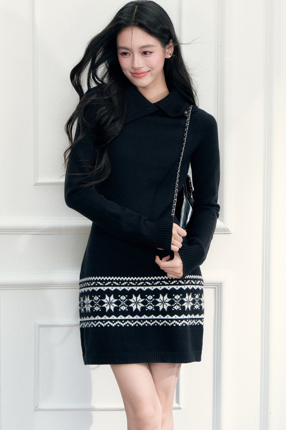 Fair Isle Knit Bodycon Dress