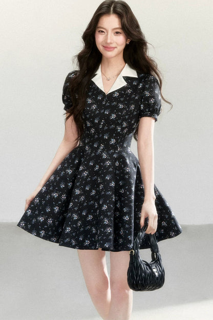 Vestido Elegante Estampado Tipo Señorita