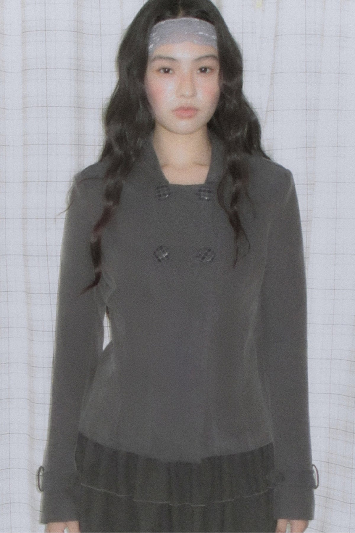 Double-Breasted Short Jacket Set-Up