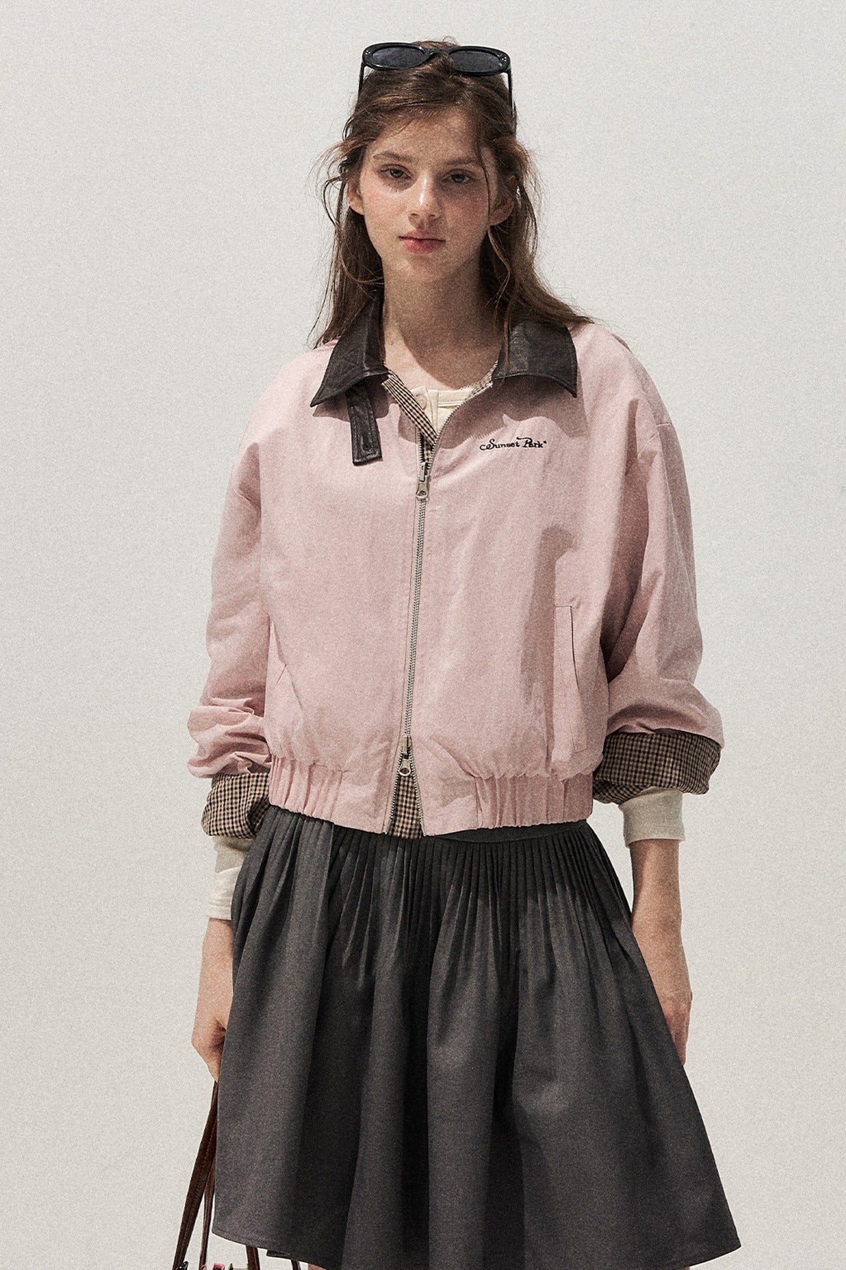 Gray Pleated Ballet Skirt