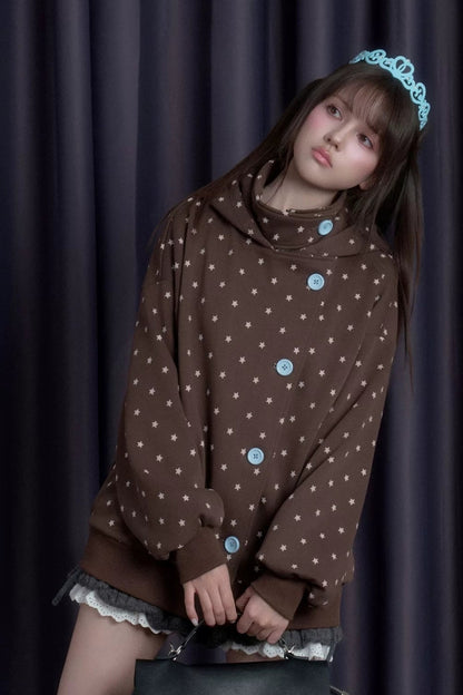 Star Cat Ear Fleece-Lined Jacket