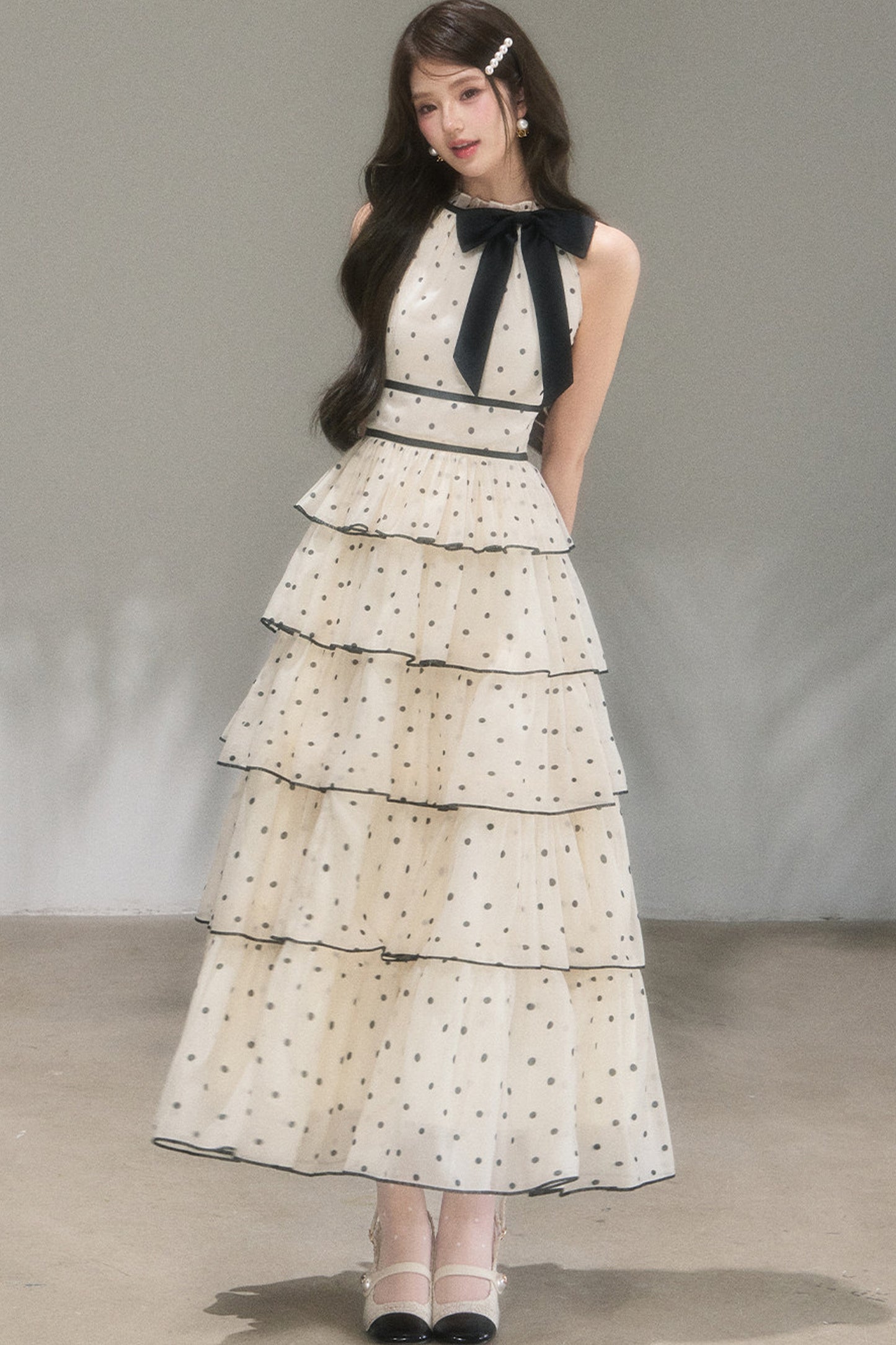 Polka Dot Tiered Dress