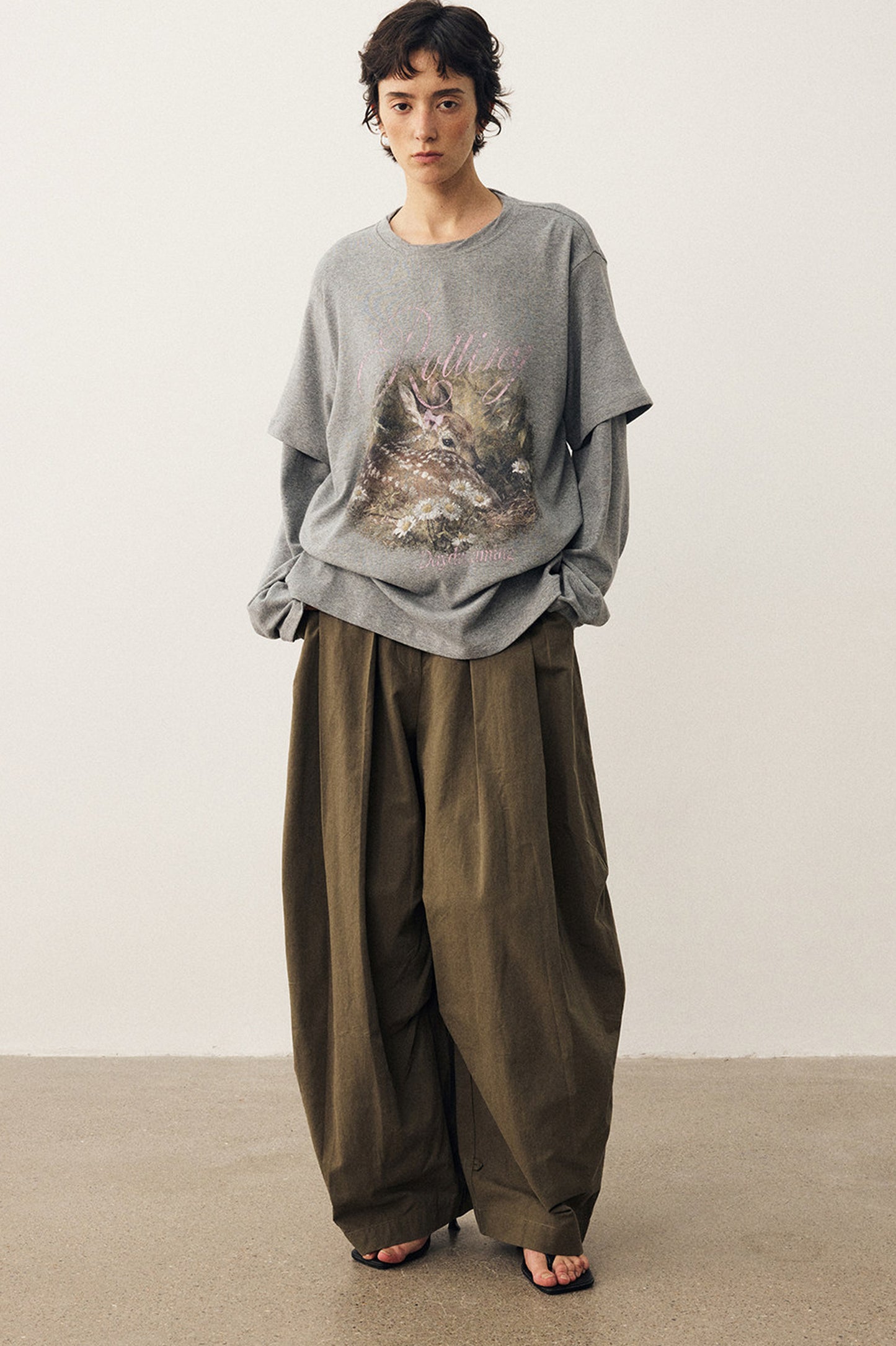 Retro Wide-Leg Parachute Pants