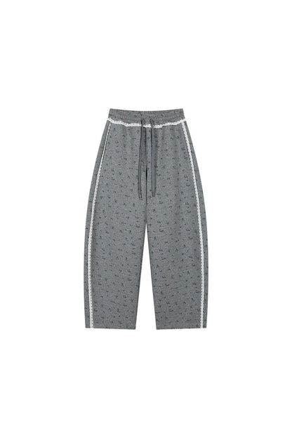 Floral Heart Hoodie and Scimitar Pants Set-Up