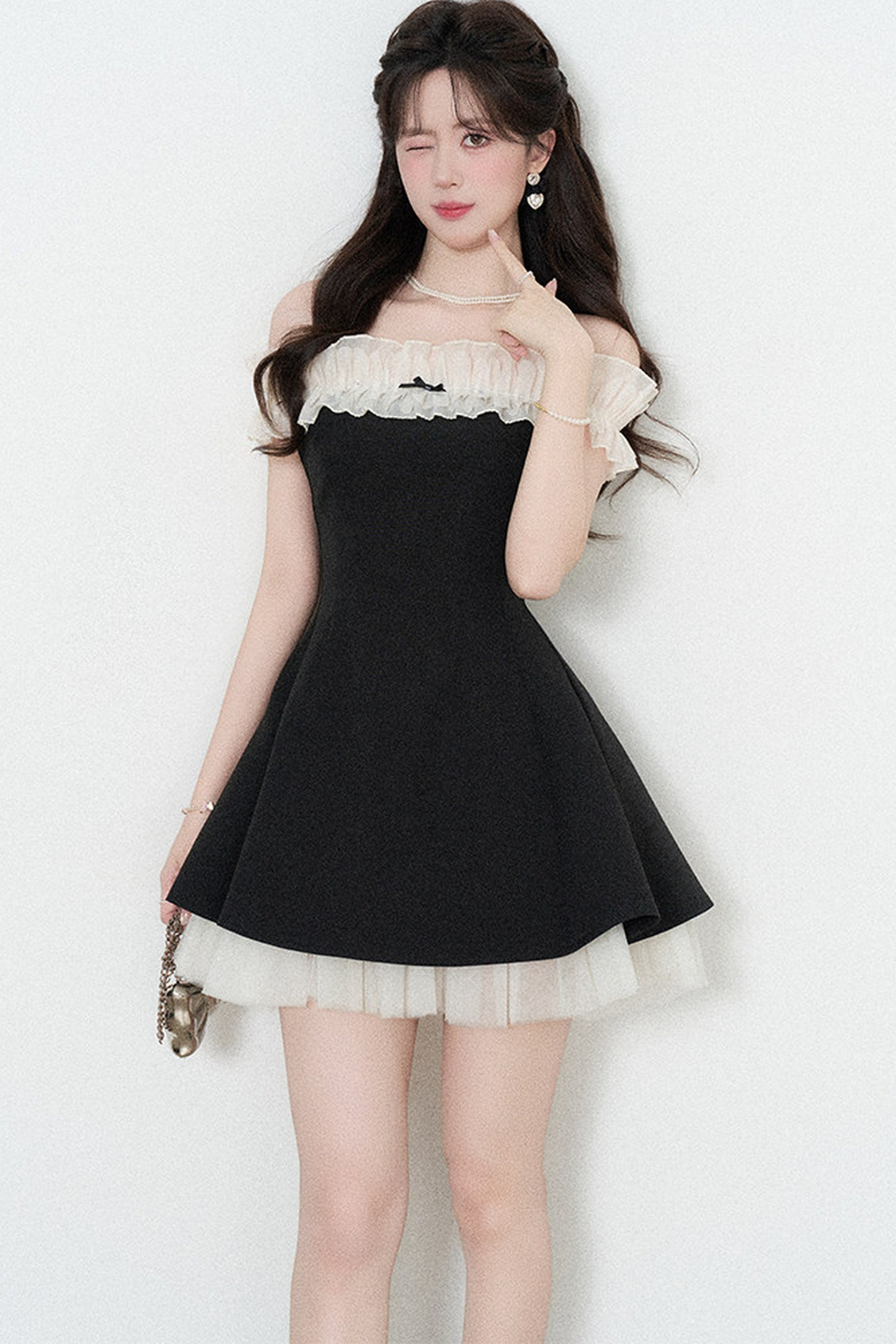 One-Shoulder A-Line Dress