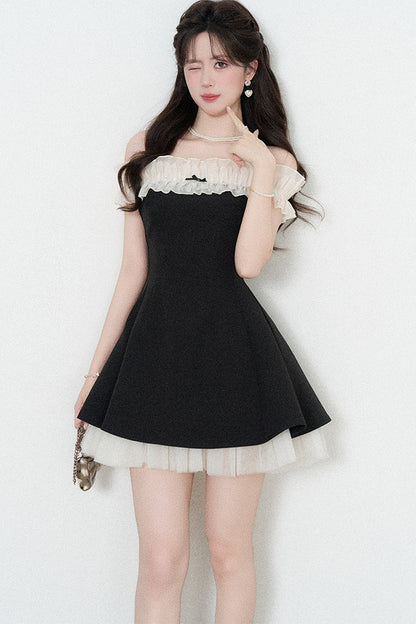 One-Shoulder A-Line Dress