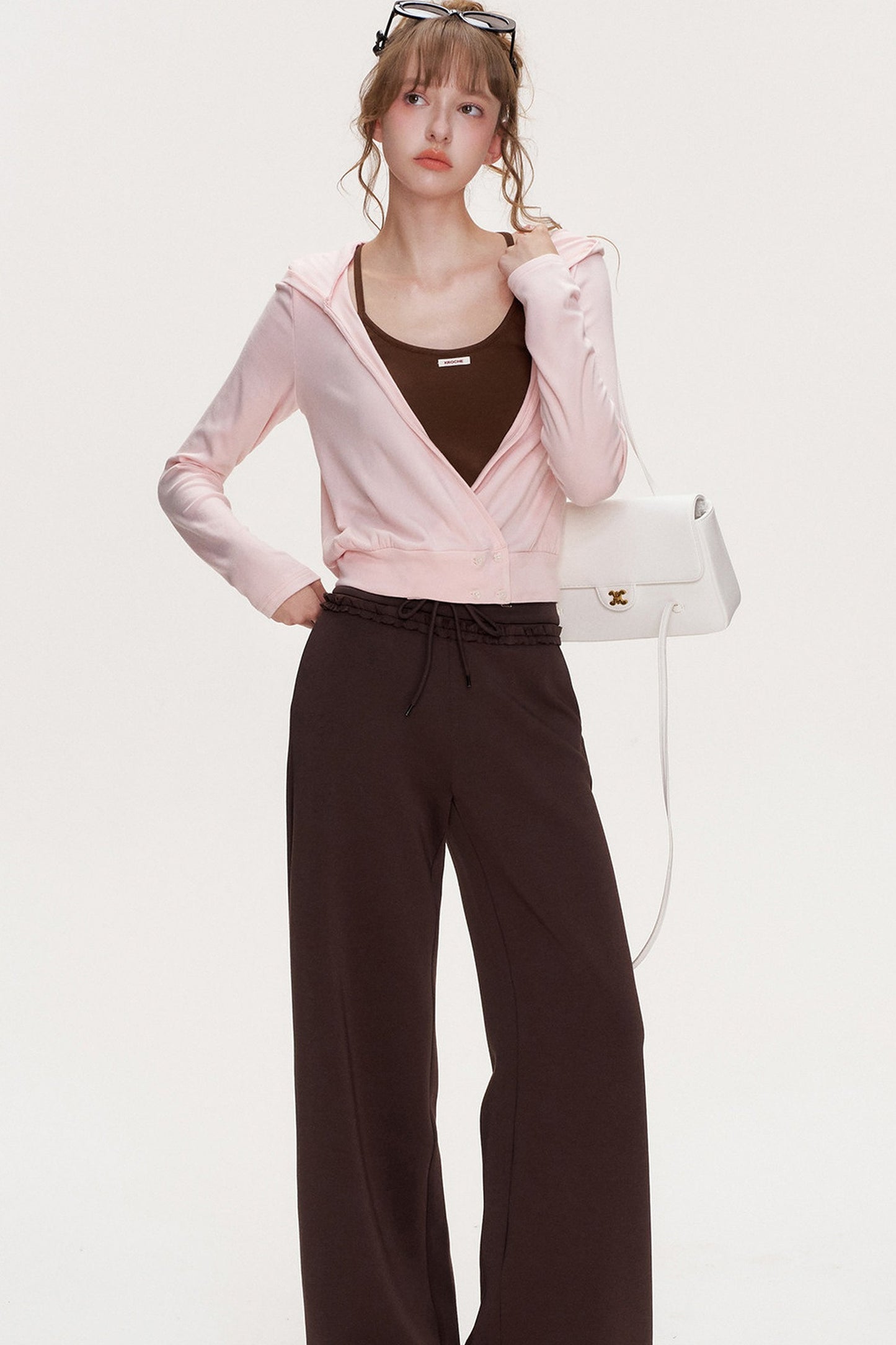 Cross V-Neck Layered Top