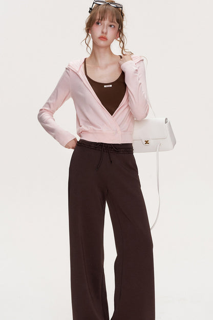Cross V-Neck Layered Top