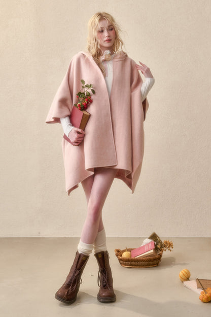Reversible Wool Cape