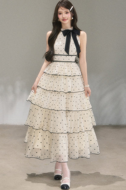 Polka Dot Tiered Dress