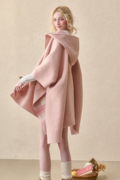 Reversible Wool Cape