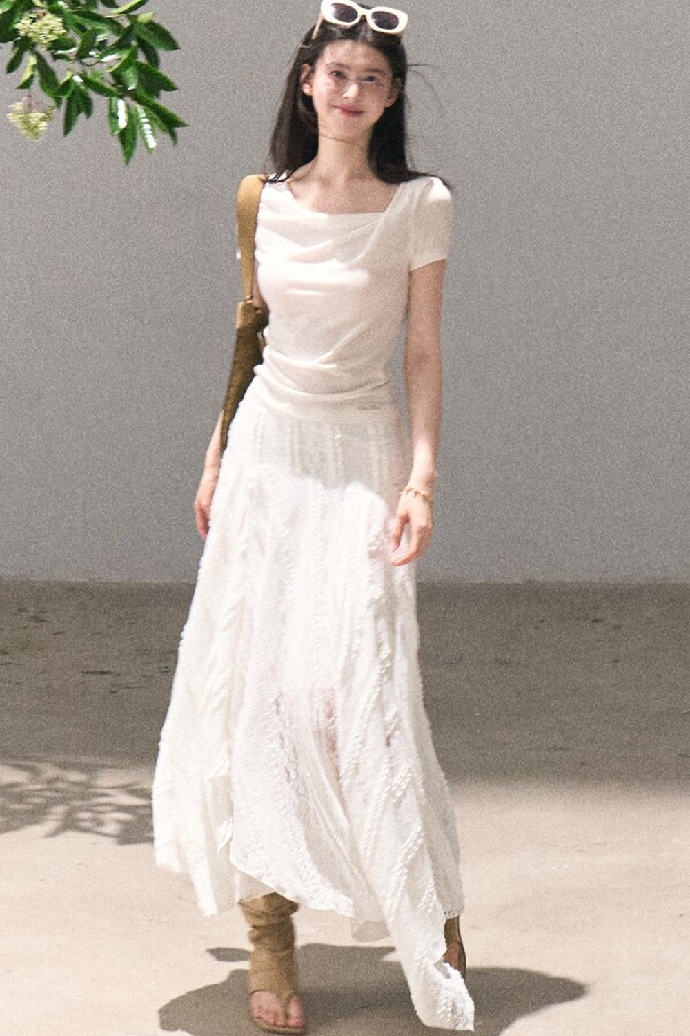 Uncut Time Draped Skirt