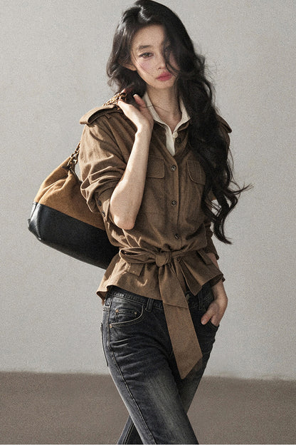 아메리칸 레트로 살짝 플레어 청바지