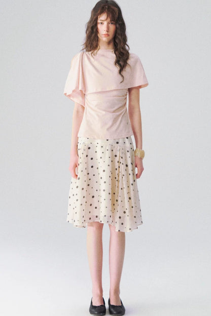 Tencel Polka Dot Skirt