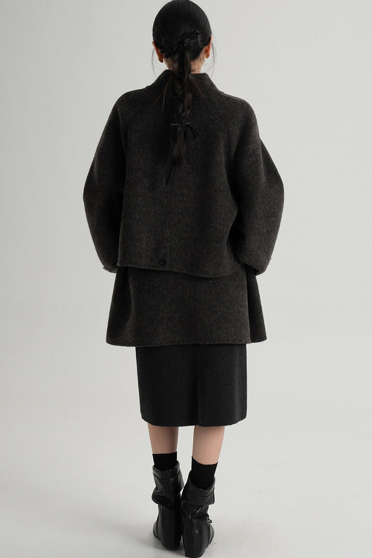 Mid-Length Double-Sided Wool Coat