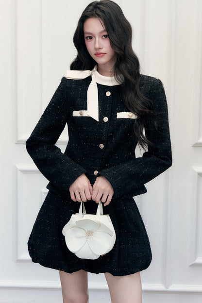 Camellia Tweed Jacket and Flower Bud Skirt Set-Up