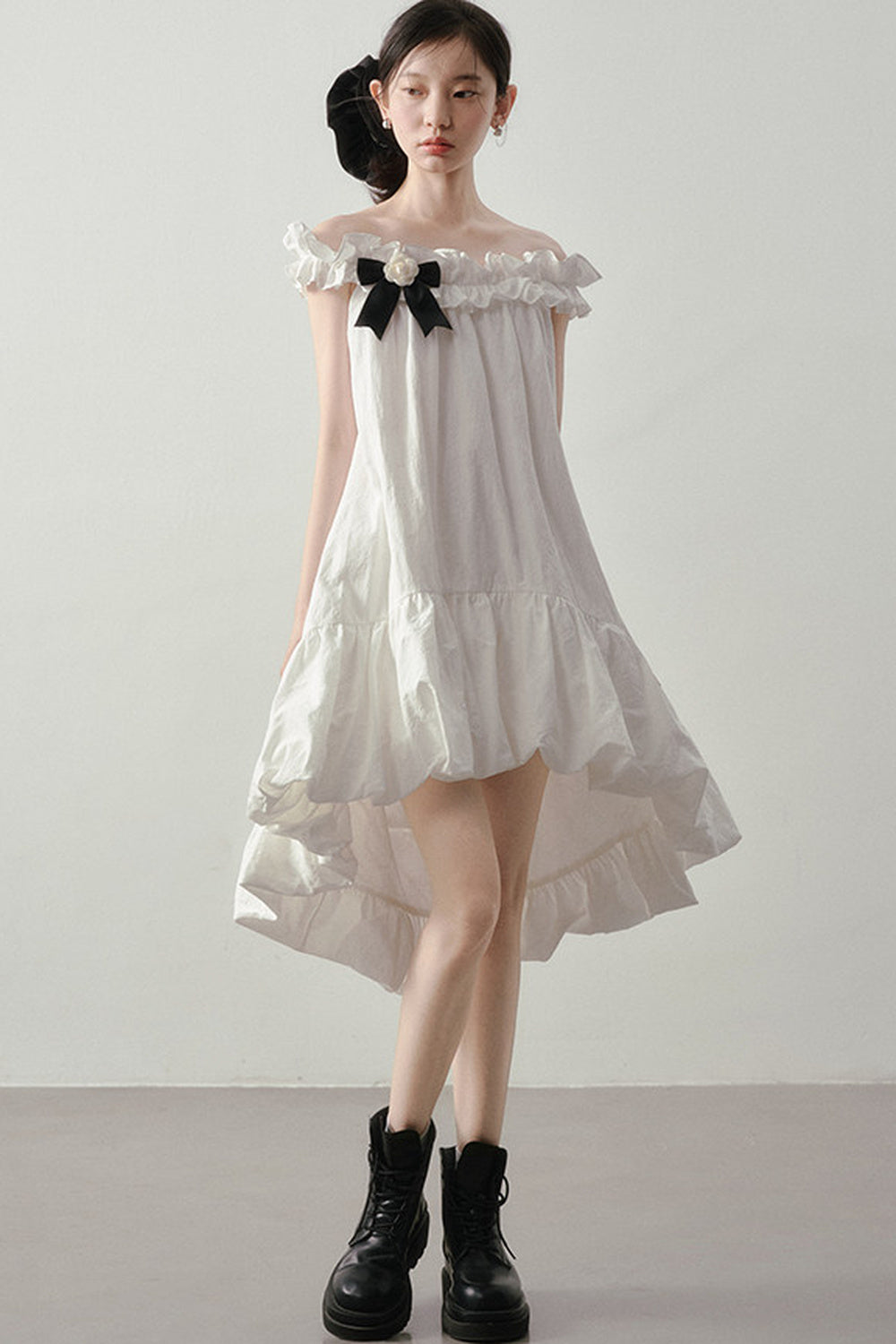 Iridescent Off-Shoulder Dress