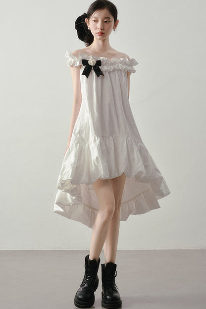 Iridescent Off-Shoulder Dress