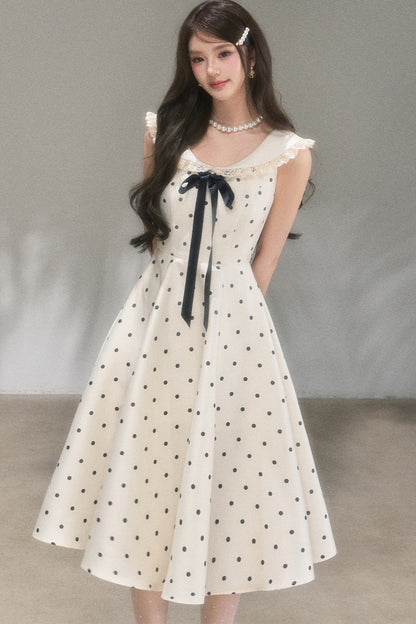 Hepburn Polka Dot Dress