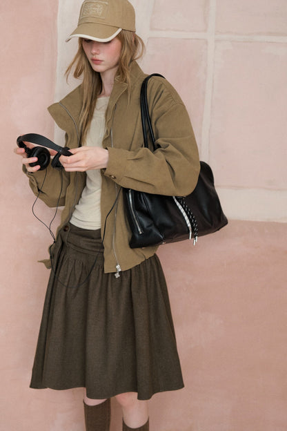 Crinkled Pleated Jacket