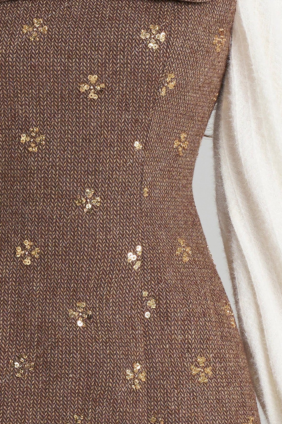 Sequin Patchwork Layered-Look Dress