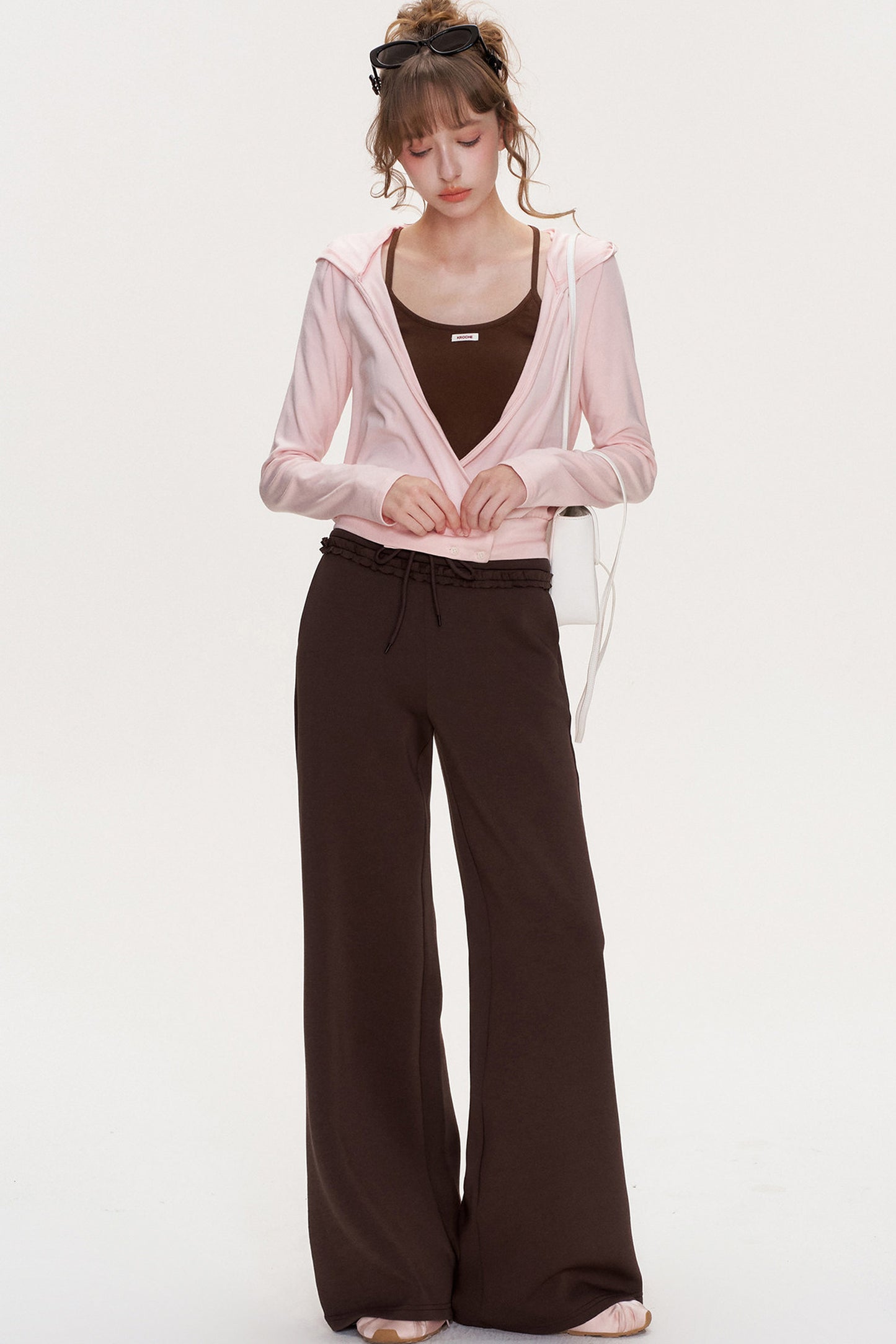 Cross V-Neck Layered Top