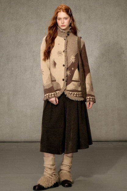 Forest Path Wide-Leg Skirt